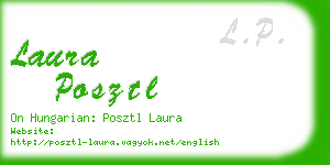 laura posztl business card